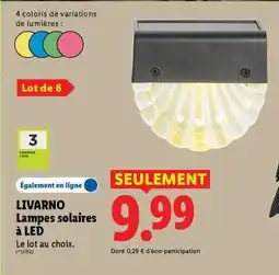 Lidl LIVARNO Lampes solaires à LED offre