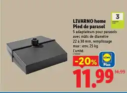 Lidl LIVARNO home Pied de parasol offre