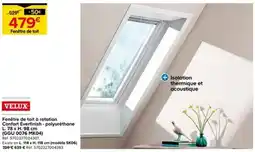 Castorama VELUX Fenêtre de toit à rotation Confort Everfinish - polyuréthane offre