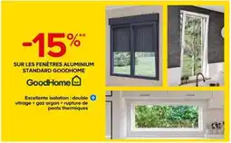 Castorama GOODHOME Sur les fenêtres aluminium standard offre