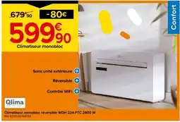 Castorama Climatiseur monobloc réversible WDH 224 PTC 2600 W offre