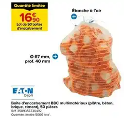 Castorama Lot de 50 boites d'encastrement offre