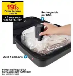 Castorama Pompe électrique portable offre