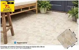 Castorama Carrelage sol extérieur Searocca mix beige et marron offre