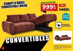 BUT Canapé d'angle convertible wilde offre