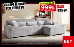 BUT Canapé d'angle fixe lunesso offre