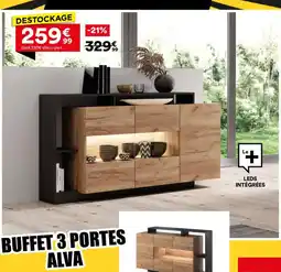 BUT Buffet 3 portes alva offre