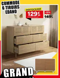 BUT Commode 6 tiroirs edano offre