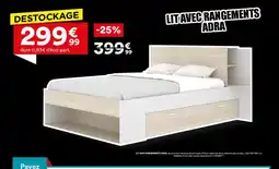BUT Lit avec rangements adra offre