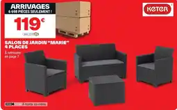 Brico Dépôt Salon de jardin "marie" 4 places offre
