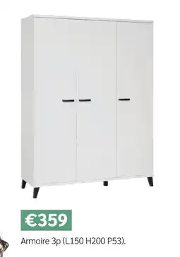 Meubles Crack Armoire 3p offre