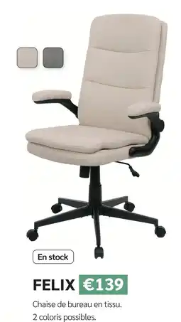 Meubles Crack Chaise de bureau en tissu offre