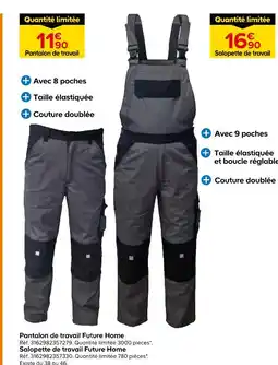 Castorama Future home pantalon de travail offre