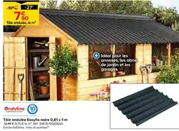 Castorama Onduline tôle ondulée easyfix noire offre