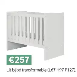 Meubles Crack Lit bébé transformable offre