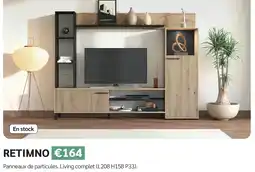 Meubles Crack Retimno living complet offre