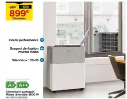 Castorama Midea climatiseur portasplit réversible 3500 w offre