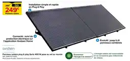 Castorama Avidsen panneau solaire plug & play soria 400 w pose au sol ou murale offre
