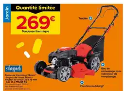 Castorama Scheppach tondeuse thermique tractée offre