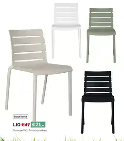 Meubles Crack Lio chaise en pvc offre