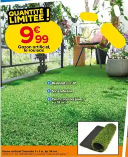 Castorama Gazon artificiel cinderella 1 x 3 m, ép. 18 mm offre