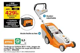 Castorama Stihl tondeuse sur batterie 36 v / 4 ah offre