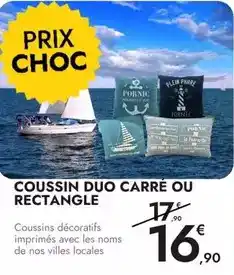 E.Leclerc Coussin duo carré ou rectangle offre
