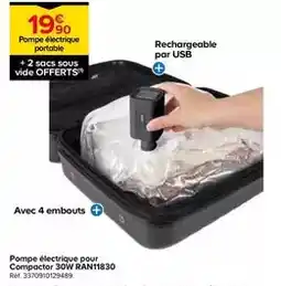 Castorama Compactor - pompe électrique portable 30w ran11830 offre