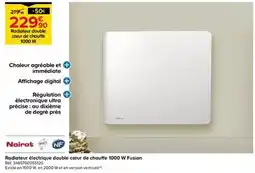 Castorama Noirot - radiateur électrique double coeur de chauffe 1000w - fusion offre