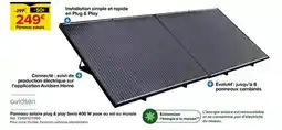 Castorama Avidsen - panneau solaire plug & play soria 400w pose au sol ou murale offre