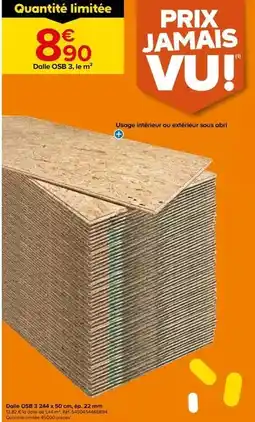 Castorama Dalle osb 3 - 244 x 59 cm ép.22 mm offre