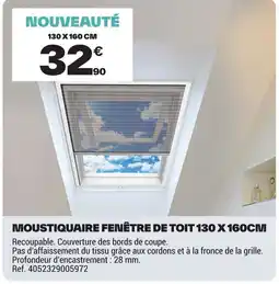 Brico Dépôt Moustiquaire fenêtre de toit offre