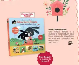 Auchan MON LIVRE PUZZLE offre
