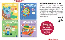 Auchan MES GOMMETTES EN RELIEF offre