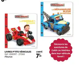 Auchan LIVRES P'TITS VÉHICULES offre