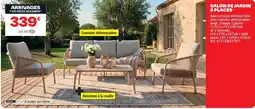 Brico Dépôt Salon de jardin 5 places offre