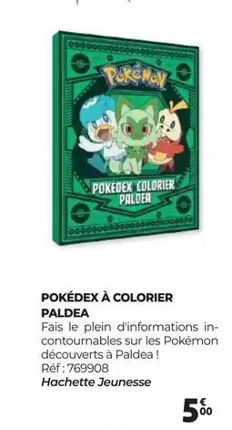 Auchan POKÉDEX À COLORIER PALDEA offre