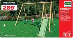 Brico Dépôt Portique bois "tutti 2bd" offre