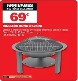 Brico Dépôt Brasero rond offre