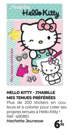 Auchan HELLO KITTY J'HABILLE MES TENUES PRÉFÉRÉES offre