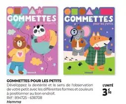 Auchan GOMMETTES POUR LES PETITS offre