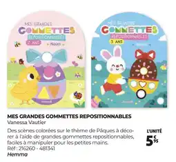 Auchan MES GRANDES GOMMETTES REPOSITIONNABLES Vanessa Vautier offre