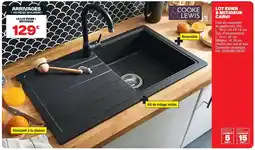 Brico Dépôt COOKIE & LEWIS Lot evier & mitigeur carvi offre