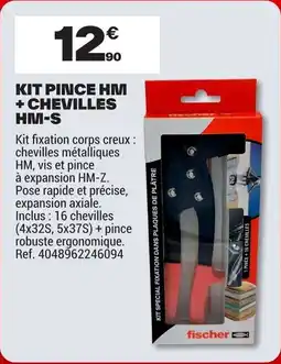 Brico Dépôt Kit pince hm + chevilles hm-s offre
