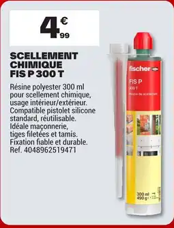 Brico Dépôt Scellement chimique fis p 300 t offre