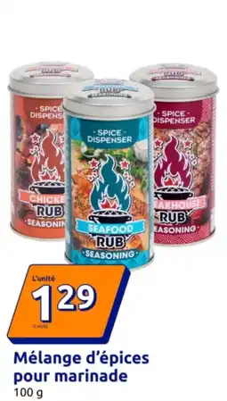 Action Mélange d'épices pour marinade offre