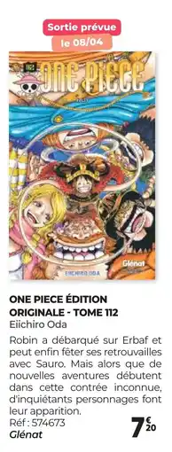 Auchan ONE PIECE ÉDITION ORIGINALE TOME 112 Eiichiro Oda offre