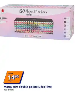 Action Marqueurs double pointe DécoTime offre
