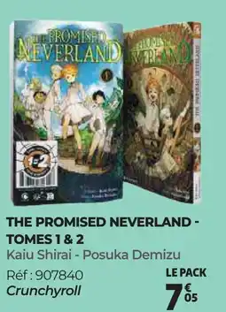 Auchan THE PROMISED NEVERLAND TOMES 1 & 2 offre