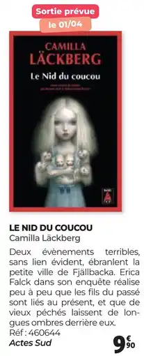 Auchan LE NID DU COUCOU Camilla Läckberg offre